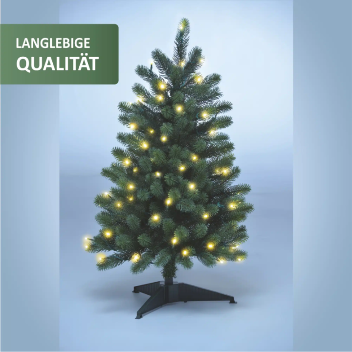 Spritzguss Blautanne mit LED-Beleuchtung, ca. 85cm