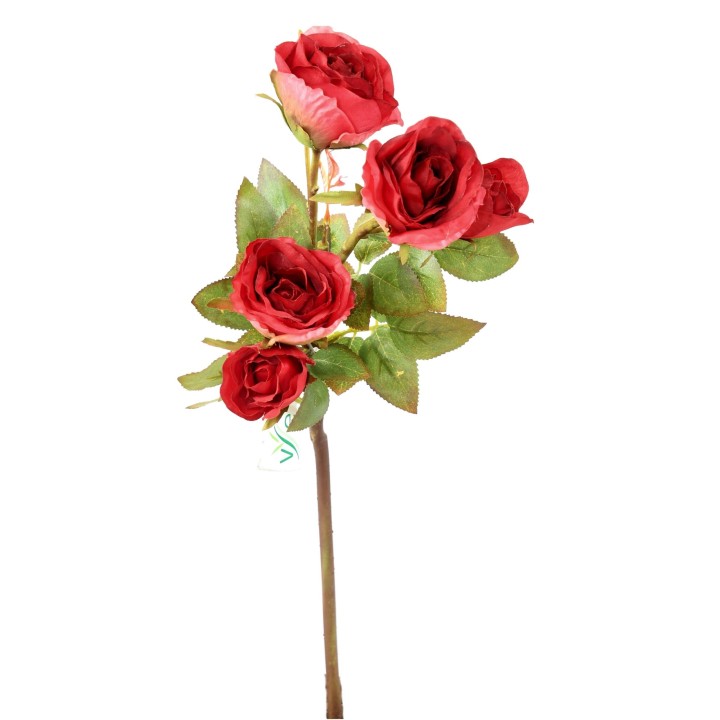 Künstliche Rose, rot, ca. 45cm hoch – Pflegeleicht & Elegant