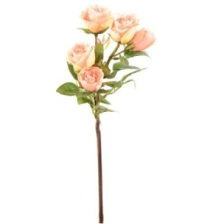 Künstliche Orange Rose, 45 cm hoch – Pflegeleichte Deko