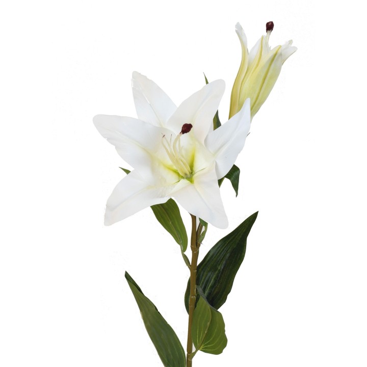 Künstliche Lilie, weiß, ca. 76cm hoch - Eleganz für Ihr Zuhause