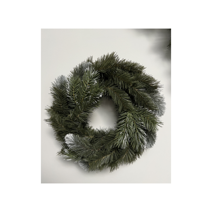 Künstlicher Kranz „Lamia“ – PVC mit Schnee-Effekt, ca. 45cm Durchmesser