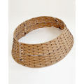 Rattan Weihnachtsbaumrock | Weihnachtsbaumständer-Abdeckung | - Korb in braun 50×65 cm