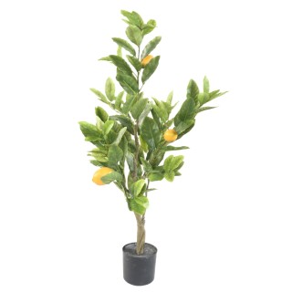 Künstlicher Zitronenbaum, ca. 90cm hoch, gelb