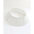 Rattan Weihnachtsbaumrock | Weihnachtsbaumständer-Abdeckung | - Korb in weiss - 50×60 cm