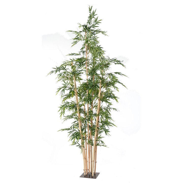 Künstlicher Riesenbambus, ca. 400cm hoch, grün