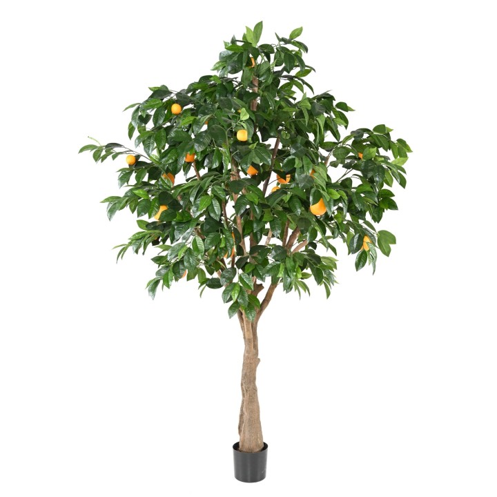 Künstlicher Orangenbaum, ca. 250cm hoch, grün