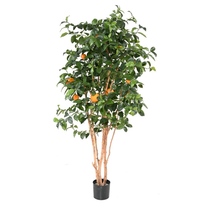 Künstlicher Orangenbaum, ca. 180cm hoch, grün