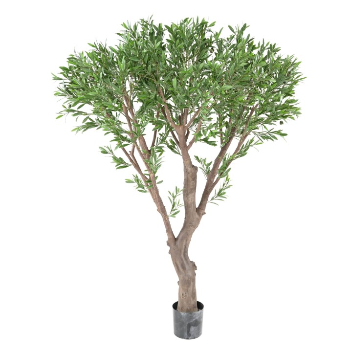 Künstlicher Olivenbaum, ca. 185cm hoch, grün