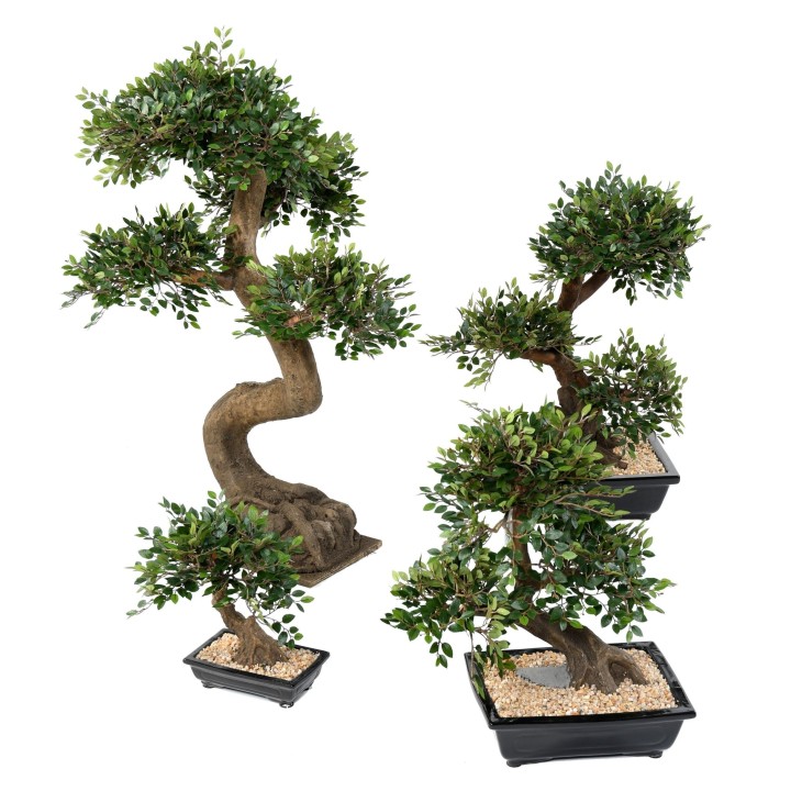 Künstlicher Bonsai Elm, ca. 30cm hoch, grün