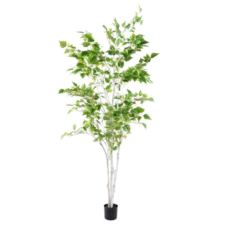 Künstlicher Birkenbaum, ca. 180cm hoch, grün