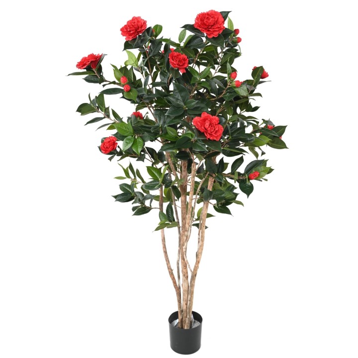 Künstliche Kamelie, ca. 160cm hoch, rot