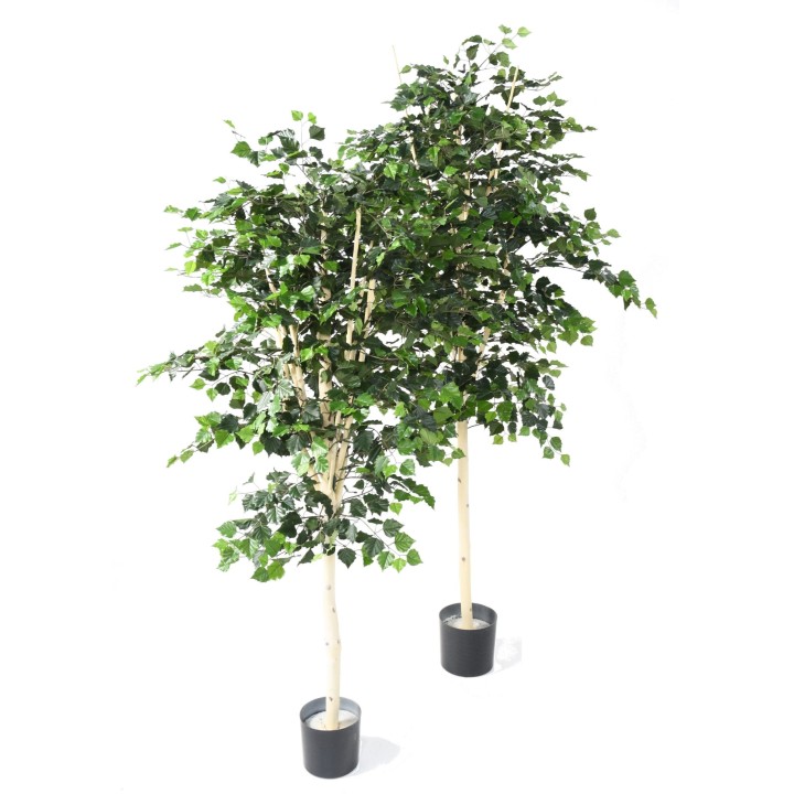 Künstliche Birke, ca. 210cm hoch, grün