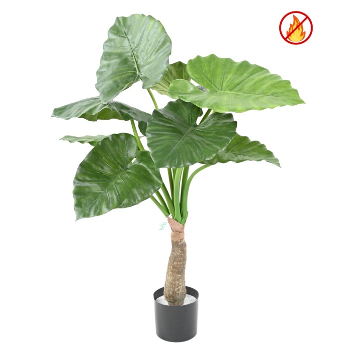 Künstliche Alocasia Calidora, ca. 80cm hoch, grün