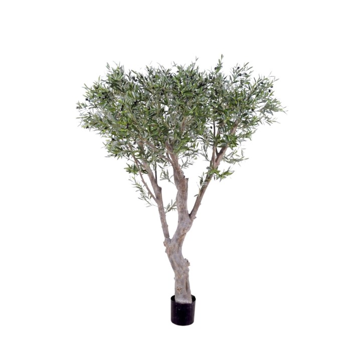 Künstlicher Olivenbaum, ca. 185cm hoch, silbergrün