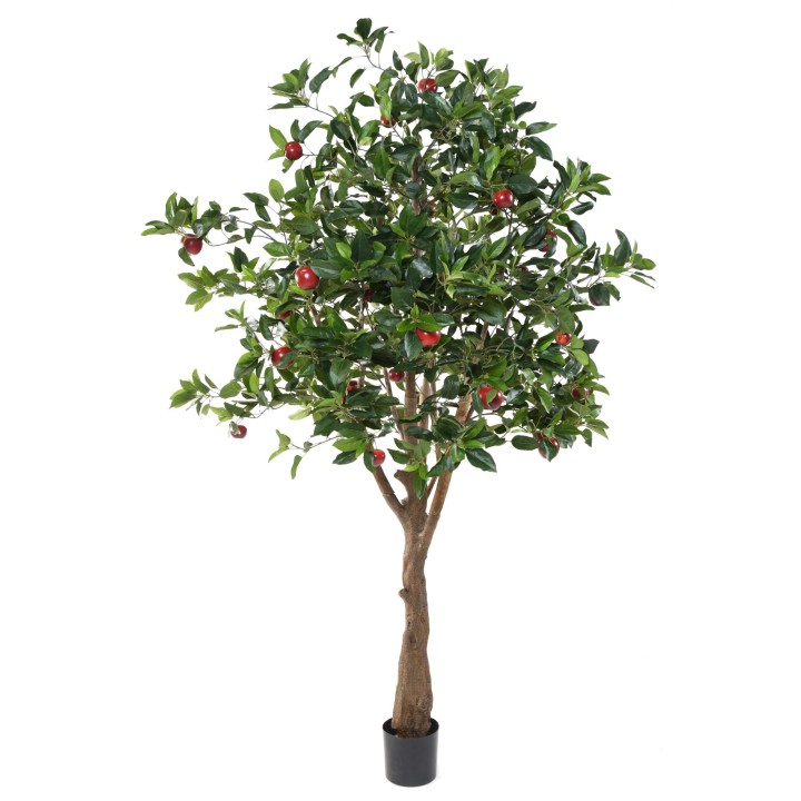 Künstlicher Apfelbaum, ca. 250cm hoch, rot (Äpfel)