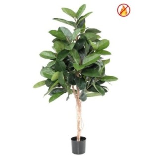 Künstlicher Gummibaum, ca. 150cm hoch, grün