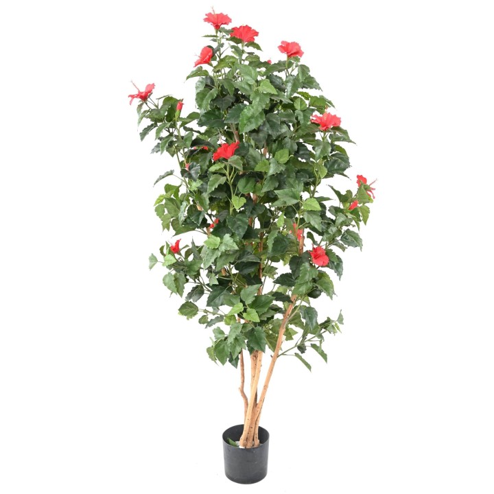 Künstlicher Hibiskus, ca. 150cm hoch, rot