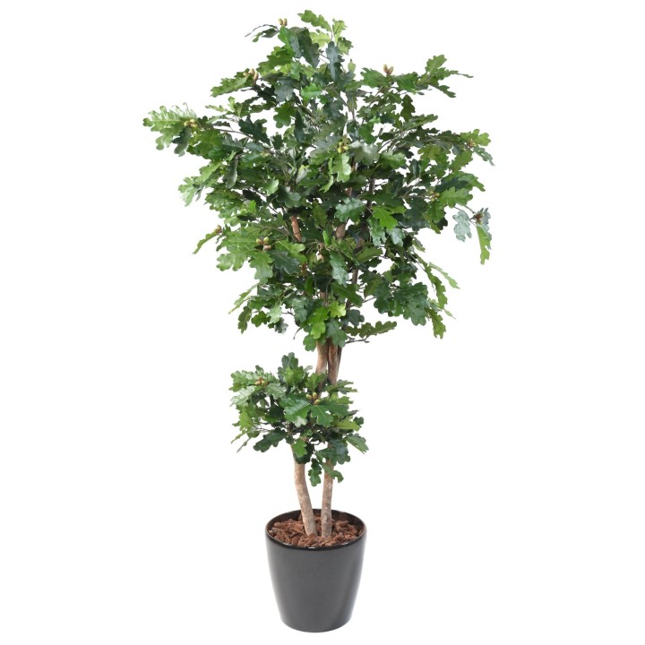 Künstlicher Eichenbaum, ca. 180cm hoch, grün