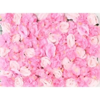 Künstliche Blumenwand, Pink | 40×60cm