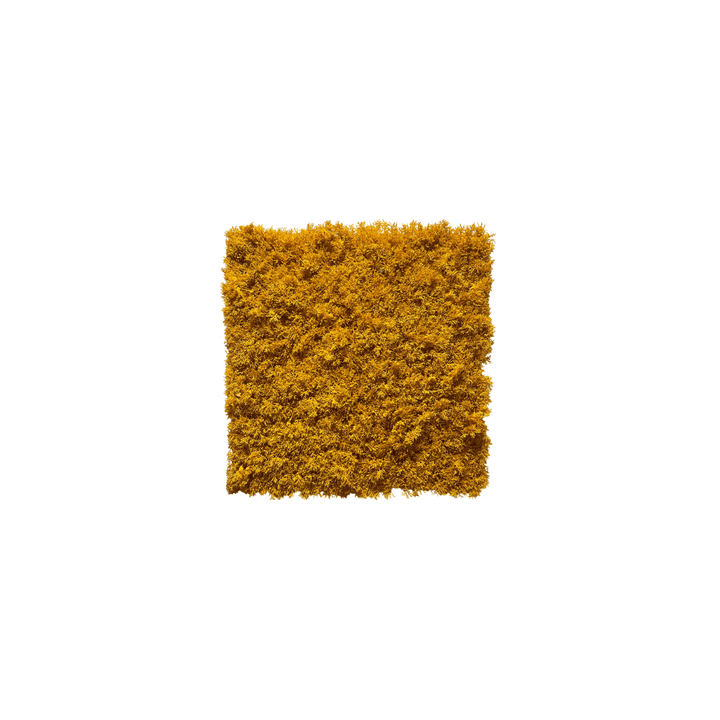 Kunsthecken-Paneel | Moos Gelb 50x50cm - schwer entflammbar RF2/B1