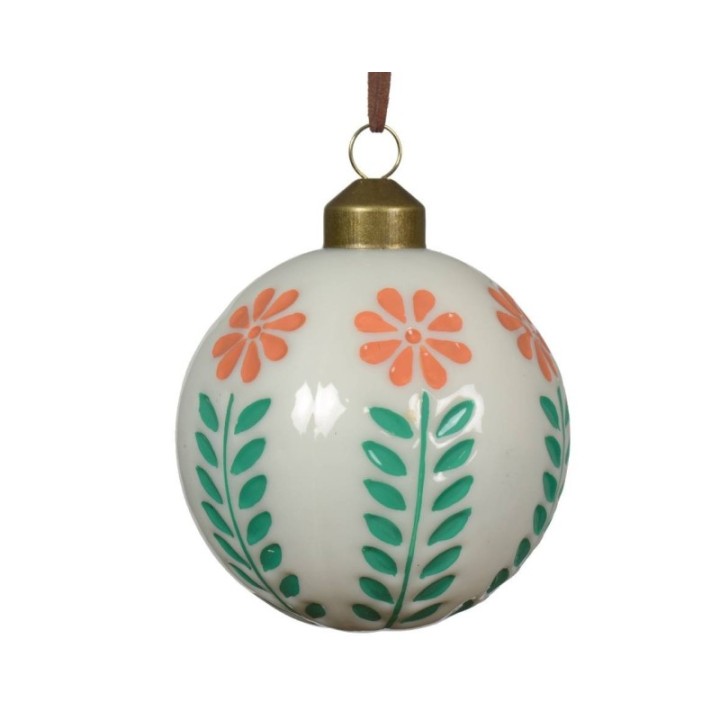 Glas-Christbaumkugel Alpenzauber, 3er Ø8 cm