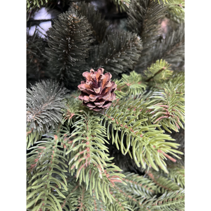 Künstlicher Weihnachtsbaum Kiefer mit Zapfen PE/PVC, ca. 210cm