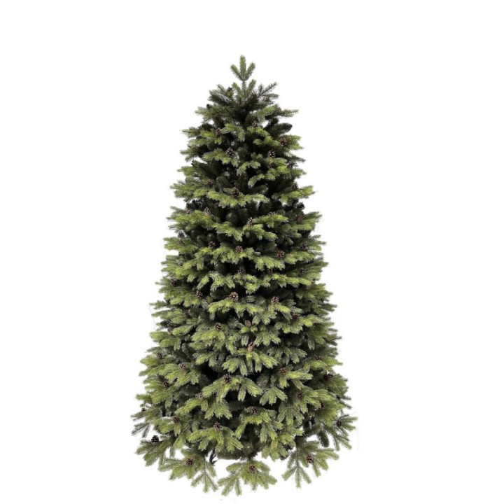 Künstlicher Weihnachtsbaum Kiefer mit Zapfen PE/PVC, ca. 170cm