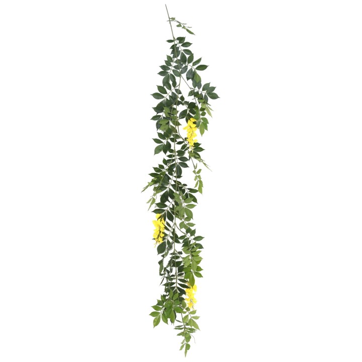 Künstliche Wisteria Girlande, ca 180cm, gelb