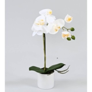 Künstliche Phalaenopsis Orchidee, ca 39cm, weiss