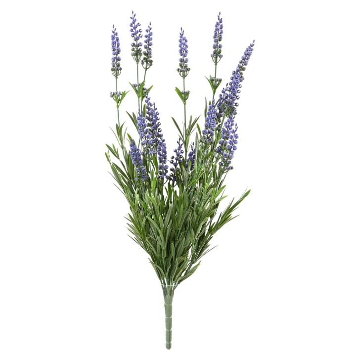 Künstlicher Lavendel Zweig, ca 52cm, grün, Indoor/Outdoor
