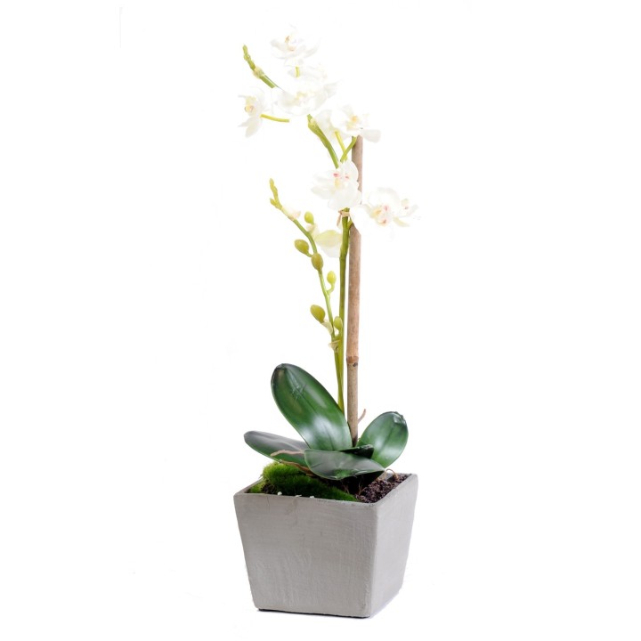 Künstliche Phalaenopsis Orchidee, ca 37cm, weiss