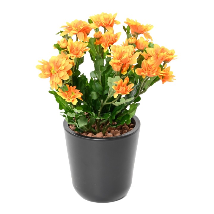 Künstliche Chrysantheme, 40cm, orange