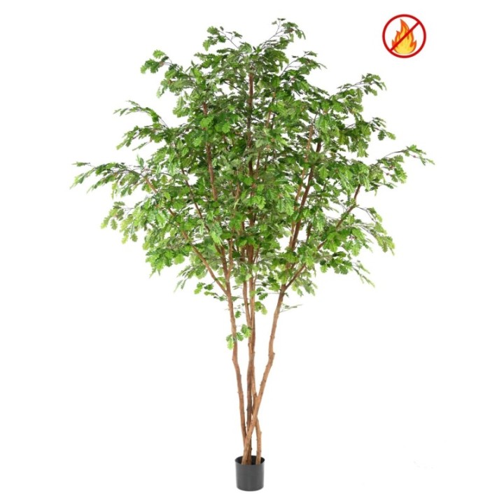 Künstlicher Eichenbaum, ca. 330cm hoch, grün