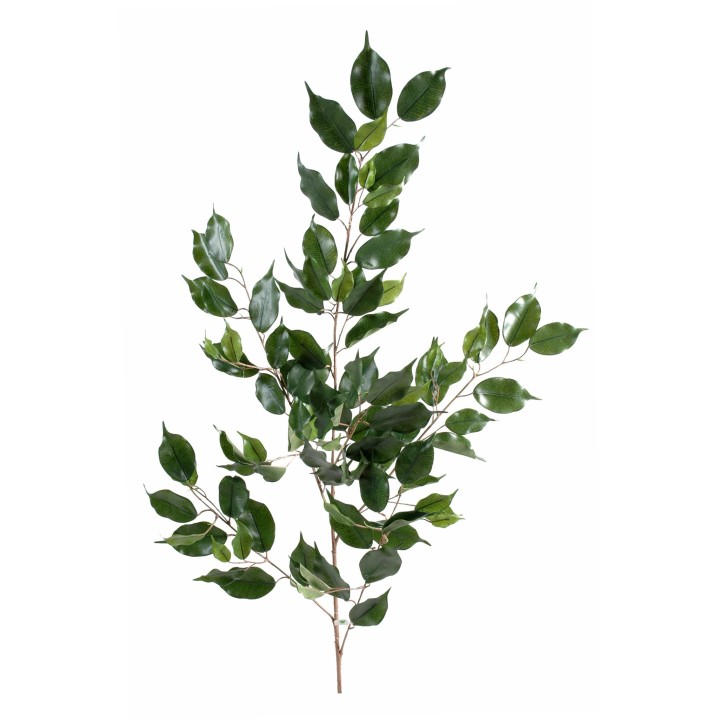 Künstlicher Ficus Zweig, ca 108cm, grün