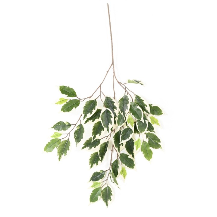 Künstlicher Ficus Zweig, ca 60cm, bunt