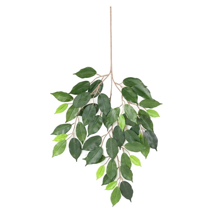 Künstlicher Ficus Zweig, ca 60cm, grün