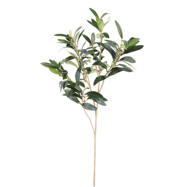 Künstlicher Olivenbaum Zweig, ca 50cm, grün