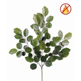 Künstlicher Buchen-Zweig, ca 70cm, Schwer entflammbar B1/RF2, grün