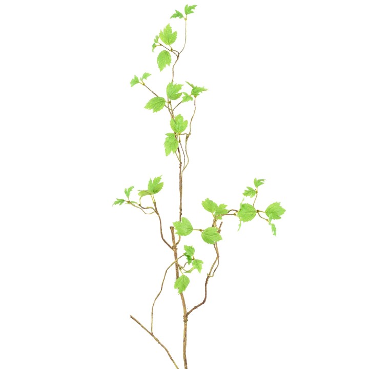 Künstlicher Zweig mit grünen Blättern, ca 130cm, grün