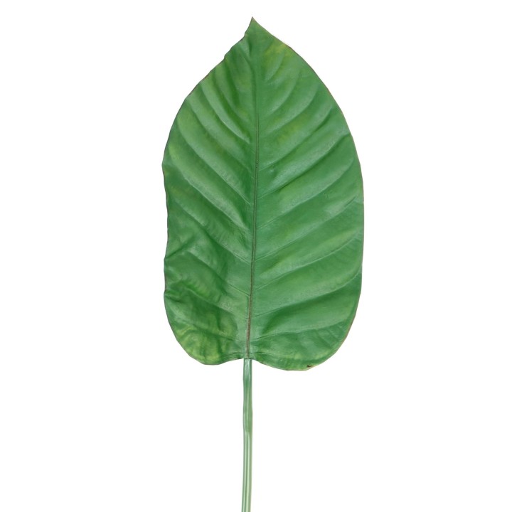 Künstlicher Alocasia Blattzweig, ca 100cm, grün