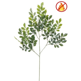 Künstlicher Murraya-Zweig, ca 70cm, Schwer entflammbar B1/RF2, grün