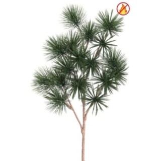 Künstlicher Kiefernzweig, ca 45cm, Schwer entflammbar B1/RF2, grün