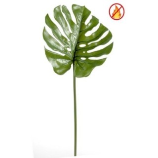 Philodendron Monstera Stiel, 75cm, Schwer entflammbar B1/RF2, grün