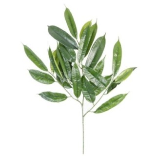 Künstlicher Ficus Zweig, ca 70cm, grün