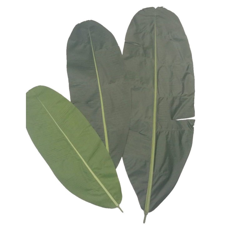 Künstlicher Bananenbaum Blattzweig, ca 115cm, grün