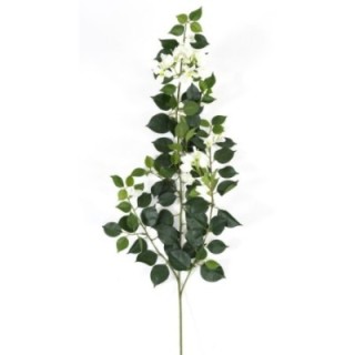 Künstlicher Bougainvillea Zweig, ca 80cm, weiss