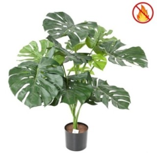 Künstliche Philodendron Monstera Giant, ca 95cm, Schwer entflammbar B1/RF2