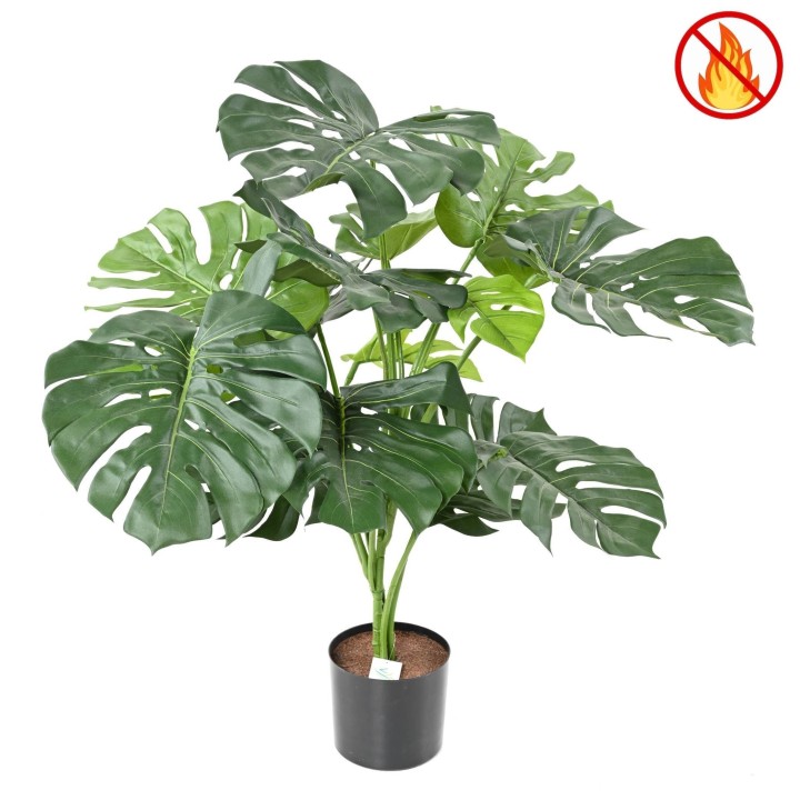 Künstliche Philodendron Monstera Giant, ca 95cm, Schwer entflammbar B1/RF2