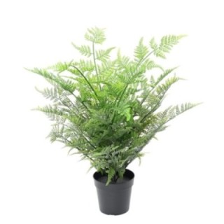 UV-beständiger Kunstfarn, 60cm hoch, pflegeleicht, grün