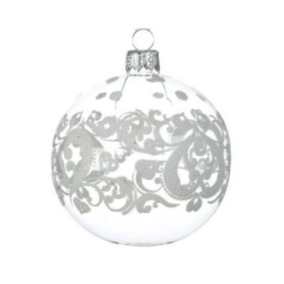 6er-Set Glas-Herzanhänger, Ø 8cm